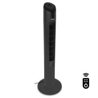 VONROC Luxe Torenventilator – 110 cm - 3 snelheden – zwart | Incl. Afstandsbediening