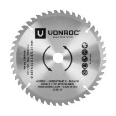 Circular saw blade 185x20mm – 48T – Suitable for wood | Universal