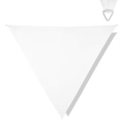 VONROC Schaduwdoek Driehoek - Premium – ∆ 360 cm – Waterafstotend | Wit