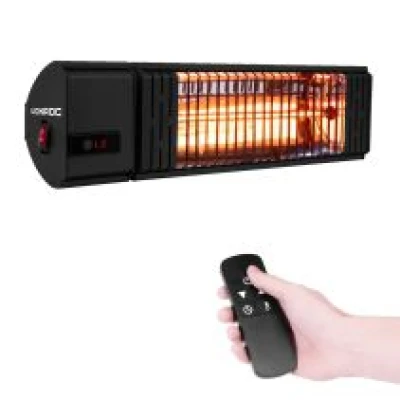 VONROC Heater Volsini 2000W – Met afstandsbediening en LCD scherm | Zwart
