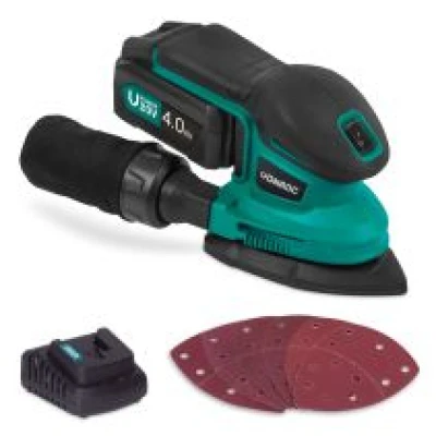 Mouse sander 20V – 4.0Ah | Incl. battery and a quick charger